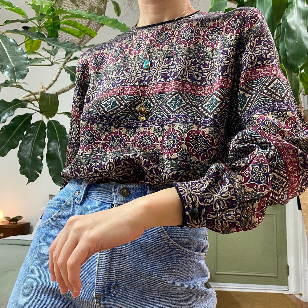 100% pure silk blouse by Talbots (small)